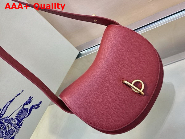 Burberry Mini Rocking Horse Bag in Ruby Grainy Calf Leather Replica