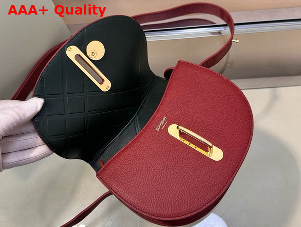 Burberry Mini Rocking Horse Bag in Ruby Grainy Calf Leather Replica