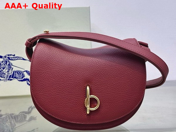 Burberry Mini Rocking Horse Bag in Ruby Grainy Calf Leather Replica