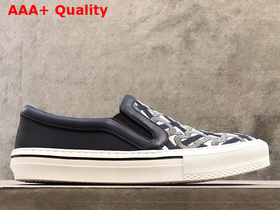 Burberry Monogram Motif Slip On Sneakers in Black Replica