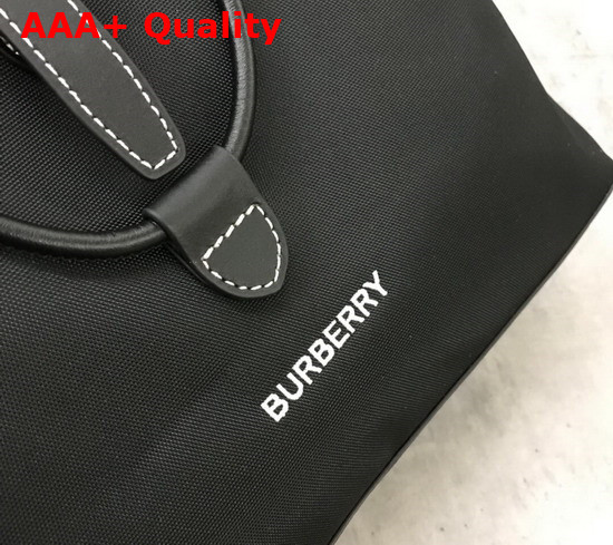 Burberry Nylon and Leather Pocket Backpack in Black Replica