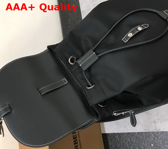 Burberry Nylon and Leather Pocket Backpack in Black Replica