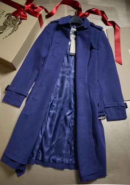 Burberry Sandringham Fit Cashmere Trench Coat Empire Blue for Sale