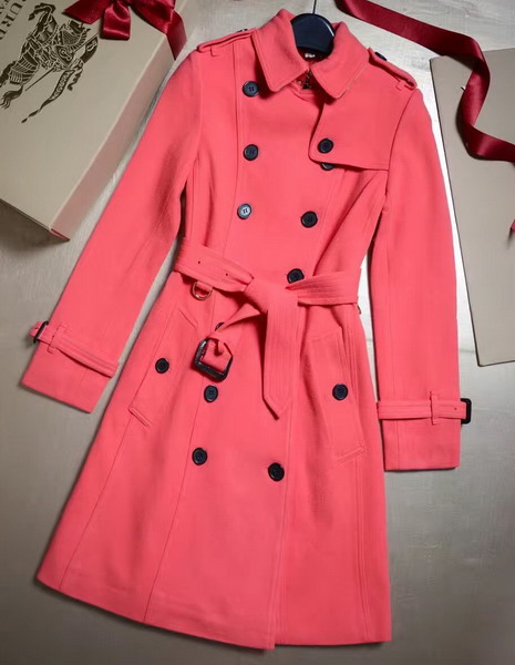 Burberry Sandringham Fit Cashmere Trench Coat Watermelon for Sale