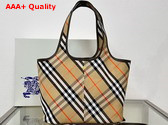 Burberry Small Check Shoulder Bag Sand Replica