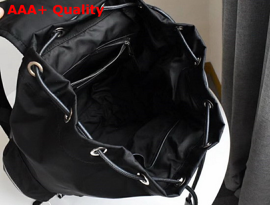 Burberry Small Crossbody Rucksack in Puffer Nylon Black Replica