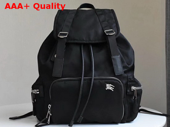 Burberry Small Crossbody Rucksack in Puffer Nylon Black Replica