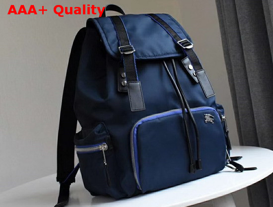 Burberry Small Crossbody Rucksack in Puffer Nylon Ink Blue Replica