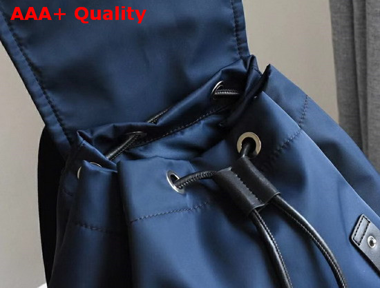 Burberry Small Crossbody Rucksack in Puffer Nylon Ink Blue Replica