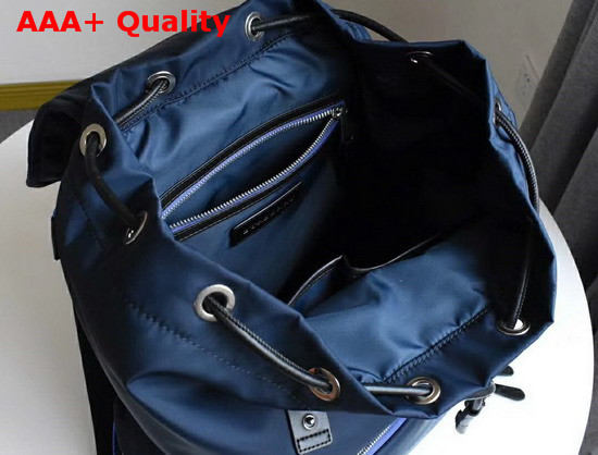 Burberry Small Crossbody Rucksack in Puffer Nylon Ink Blue Replica