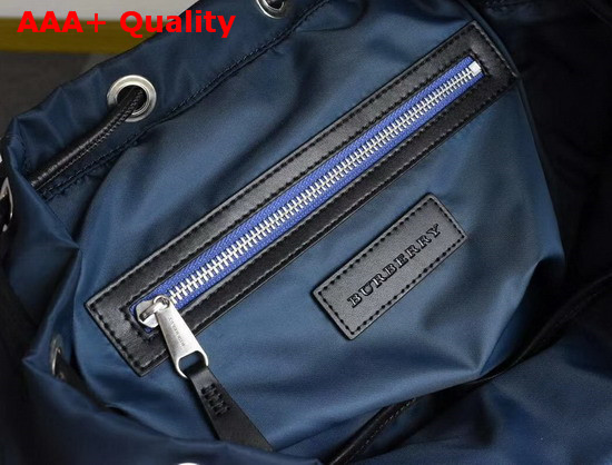 Burberry Small Crossbody Rucksack in Puffer Nylon Ink Blue Replica