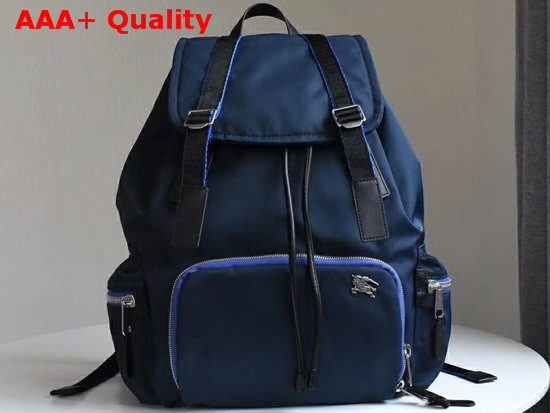 Burberry Small Crossbody Rucksack in Puffer Nylon Ink Blue Replica