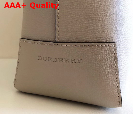 Burberry Small Embossed Crest Leather Tote in Beige Replica