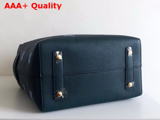 Burberry Small Equestrian Knight Leather Belt Bag Dark Cyan Replica