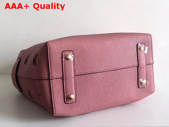 Burberry Small Equestrian Knight Leather Belt Bag Pink Replica