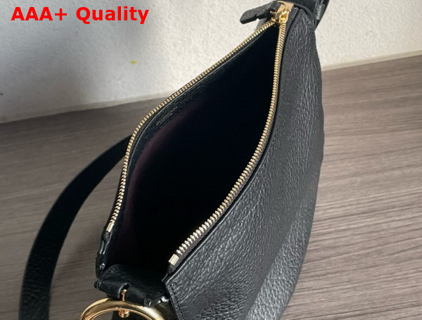 Burberry Small Knight Bag in Black Grainy Calf Leather Replica