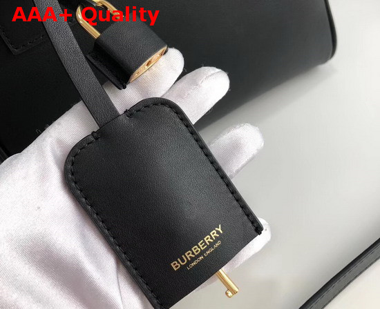 Burberry Small Leather Cube Bag in Black Replica