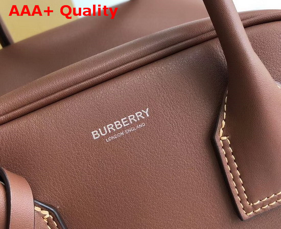 Burberry Small Leather Cube Bag in Brown Replica