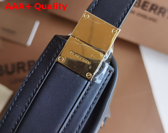 Burberry Small Leather Olympia Bag in Black Replica