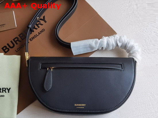 Burberry Small Leather Olympia Bag in Black Replica