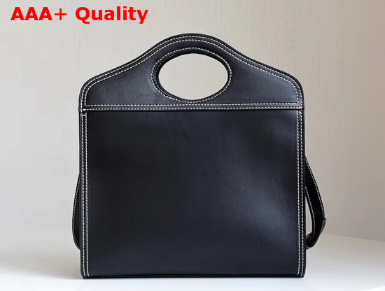 Burberry Small Leather Pocket in Black Calf Leather Replica