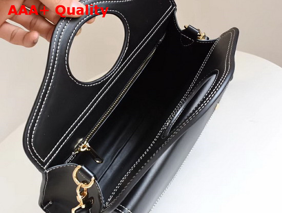 Burberry Small Leather Pocket in Black Calf Leather Replica