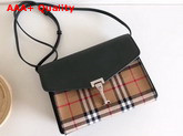 Burberry Small Vintage Check and Leather Crossbody Bag Vintage Green Replica