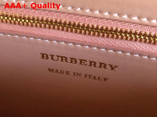 Burberry The 1983 Check Link Bag with Leather Trim Peach Replica