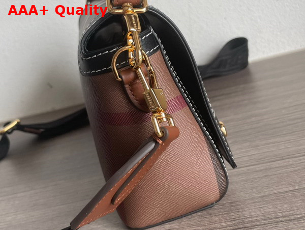 Burberry Top Handle Note Bag in Dark Birch Brown Replica