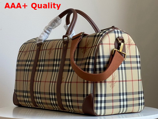 Burberry Vintage Check Canvas Holdall in Beige Replica