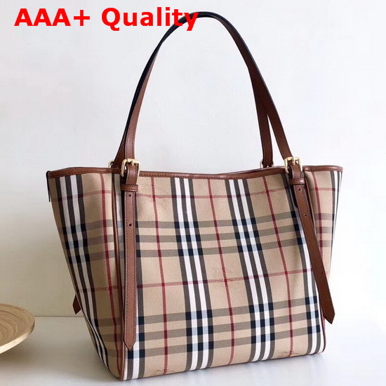 Burberry Vintage Check and Leather Tote Bag Tan Replica