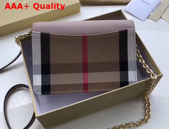 Burberry Vintage Check and Leather Wallet with Detachable Strap Nude Replica