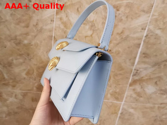 Alexander Wang X Bvlgari Belt Bag in Smooth Baby Blue Calf Leather Replica