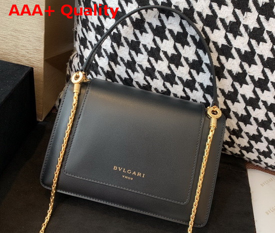 Alexander Wang x Bvlgari Belt Bag in Smooth Black Calf Leather Replica