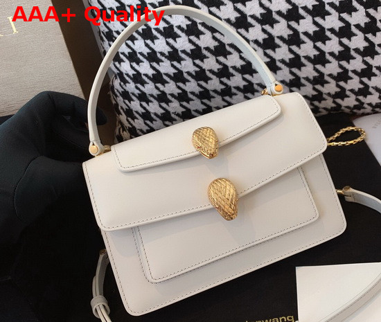 Alexander Wang x Bvlgari Belt Bag in Smooth White Calf Leather Replica