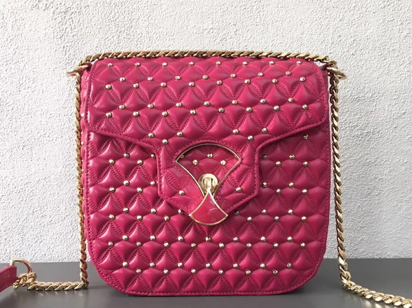 Bvlgari Flap Cover Divas Dream in Jazzy Tourmaline Nappa Leather Featuring a Quilted Motif Medium Model For Sale