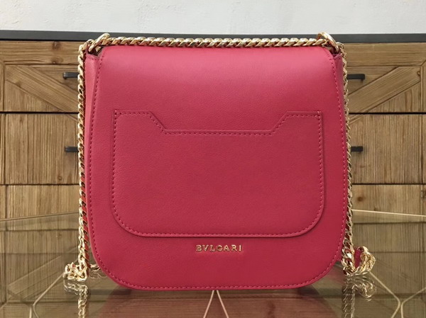 Bvlgari Flap Cover Divas Dream in Jazzy Tourmaline Smooth and Shiny Grain Calf Leather Medium Model For Sale