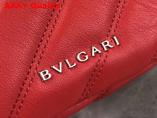 Bvlgari Serpenti Cabochon Backpack in Red Calf Leather Replica