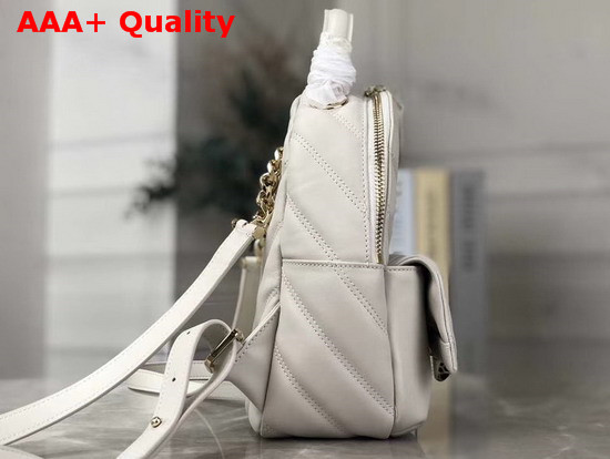 Bvlgari Serpenti Cabochon Backpack in White Calf Leather Replica