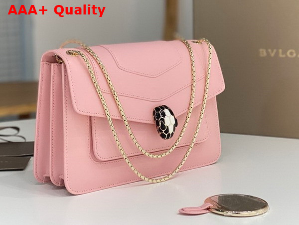 Bvlgari Serpenti Forever Shoulder Bag in Pink Calf Leather Replica