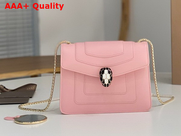 Bvlgari Serpenti Forever Small Crossbody Bag in Pink Calf Leather Replica