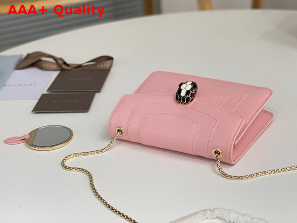 Bvlgari Serpenti Forever Small Crossbody Bag in Pink Calf Leather Replica