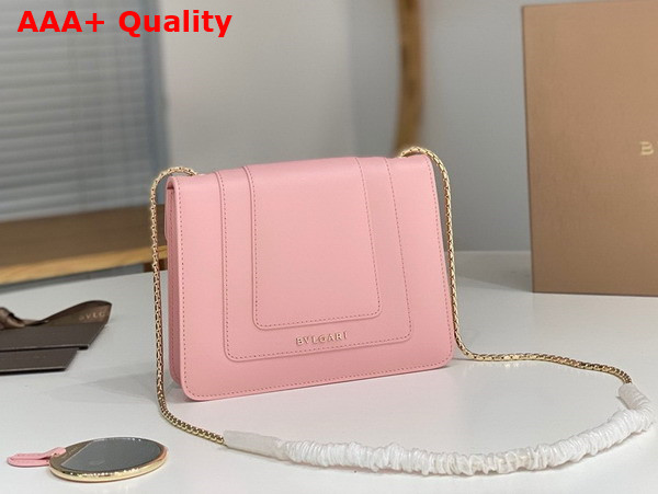 Bvlgari Serpenti Forever Small Crossbody Bag in Pink Calf Leather Replica