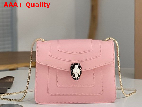 Bvlgari Serpenti Forever Small Crossbody Bag in Pink Calf Leather Replica