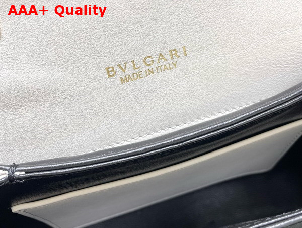 Bvlgari Serpenti Reverse Top Handle Bag in Ivory Calf Leather Replica