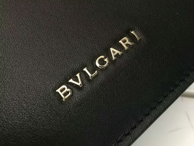 Flap Cover Bvlgari Signature Bag in Black Calf Leather for Sale