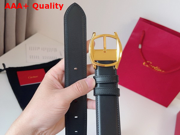 Cartier Belt Drive de Cartier Belt Black Cowhide Strap Replica