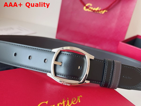 Cartier Belt Drive de Cartier Belt Reversible Black and Brown Cowhide Strap Replica