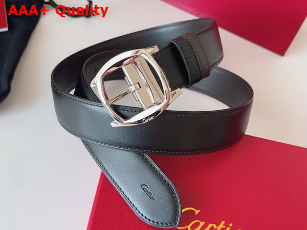 Cartier Belt Drive de Cartier Belt Reversible Black and Brown Cowhide Strap Replica