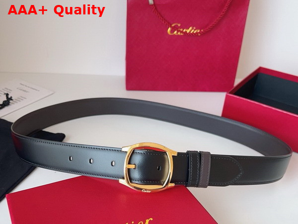 Cartier Belt Drive de Cartier Belt Reversible Black and Brown Cowhide Strap Replica